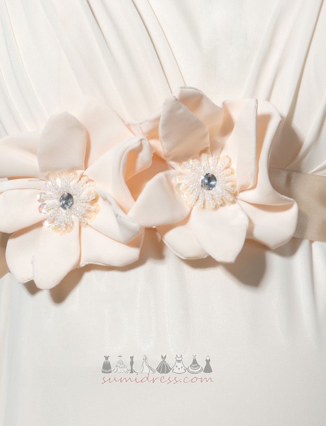 Rocklänge Lange Falte Mieder Reißverschluss T Hemd Rosette Elegante Brautkleid