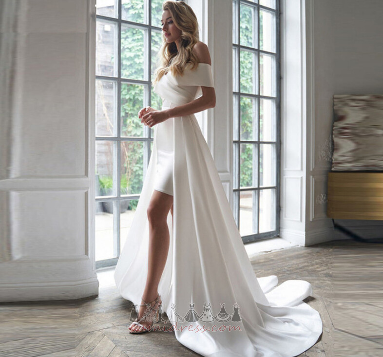 romantický Asymetrický pokles Off-The-rameno čalouněné Prodej Svatební šaty