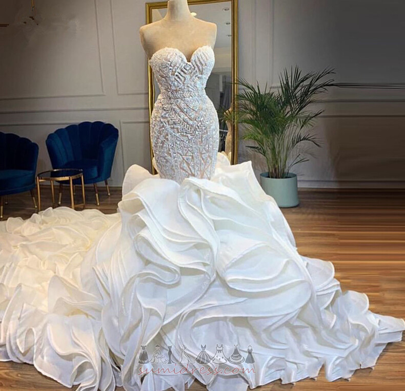 Royal vlak Kostol Stredná Srdiečko Bez rukávov Morská panna Svadobné šaty