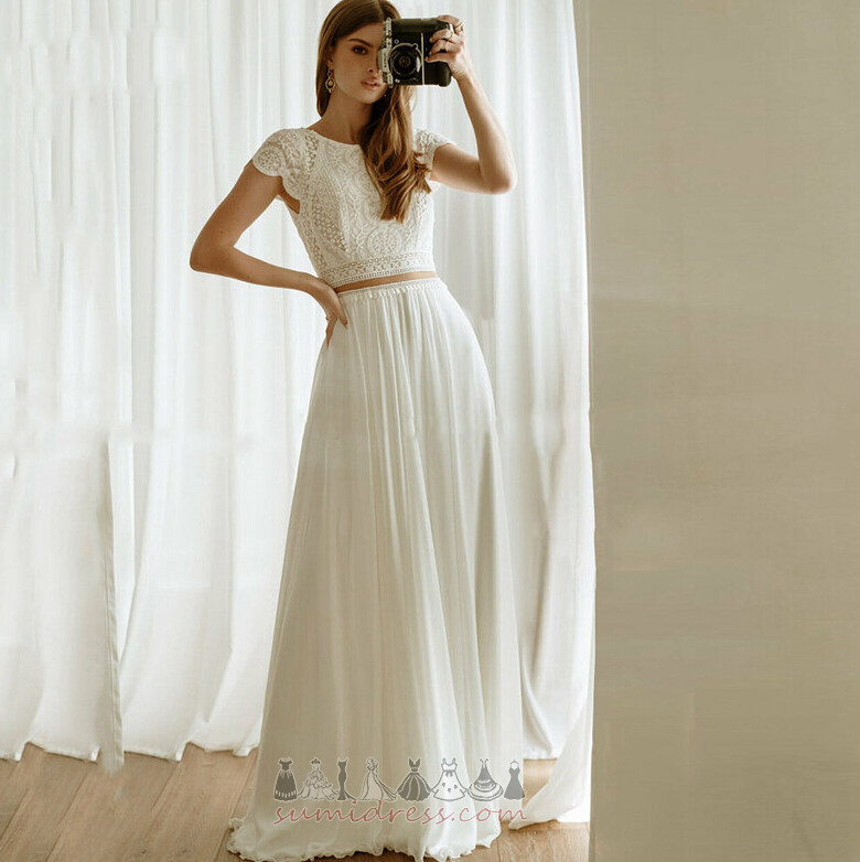 Sale Applique A-Line Chiffon Fall Beach Wedding skirt