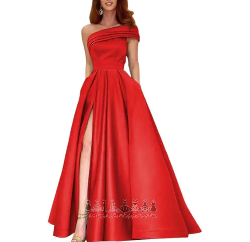 Sale Medium Draped A-Line Fall Elegant Prom Dress
