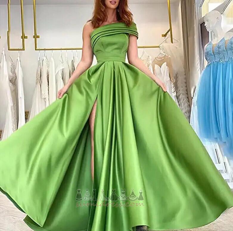 Sale Medium Draped A-Line Fall Elegant Prom Dress