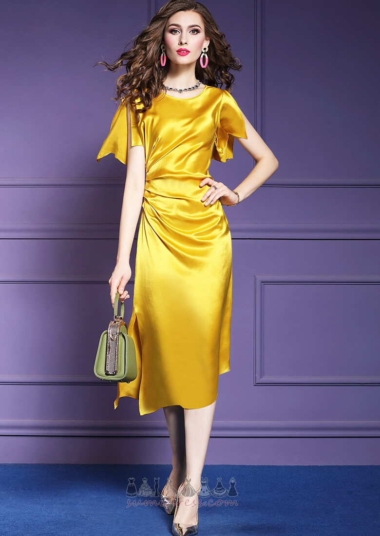 Sheath High Covered Knee Length Simple Jewel banquet Cocktail Dress
