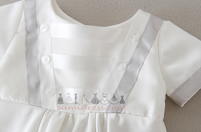 Short Sleeves Button Medium Simple Ceremony Suit Christening Dress