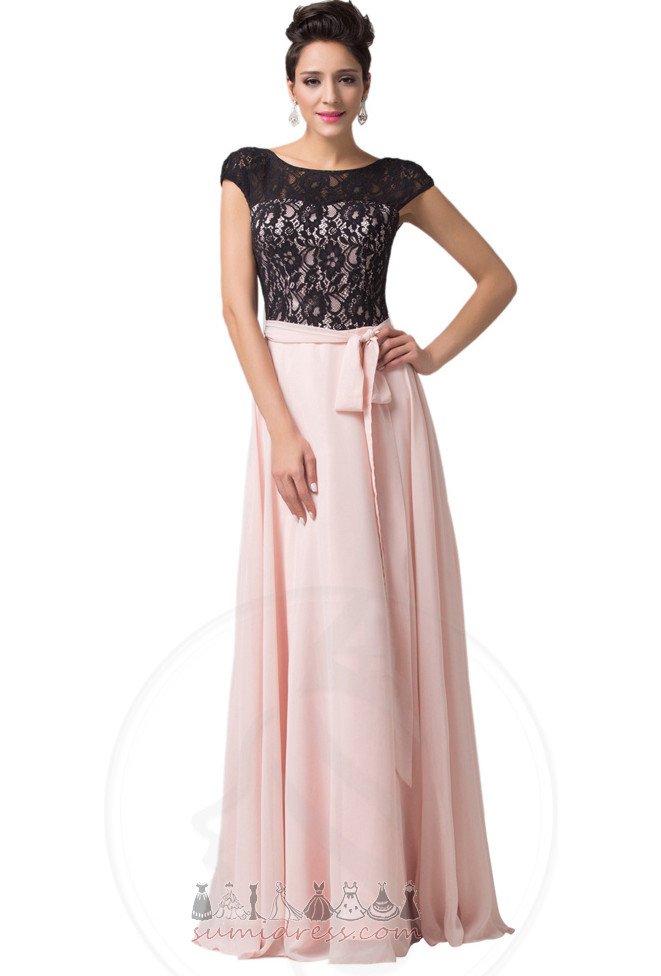 Short Sleeves Pear Lace Overlay Capped Sleeves Bateau Ankle Length Party Dress