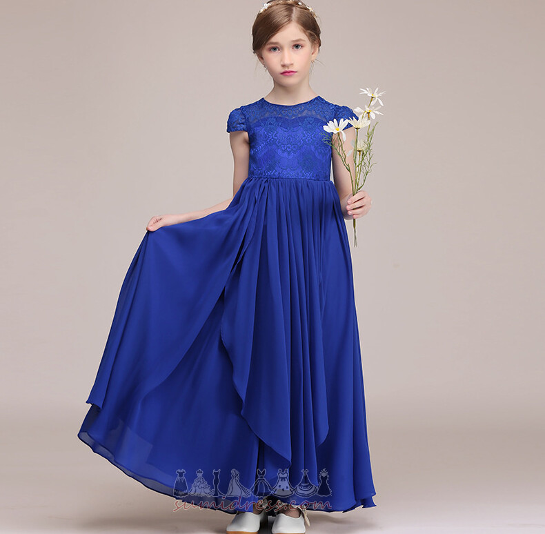 Show/Performance Lace Zipper Ankle Length Medium Lace Flower Girl Dress