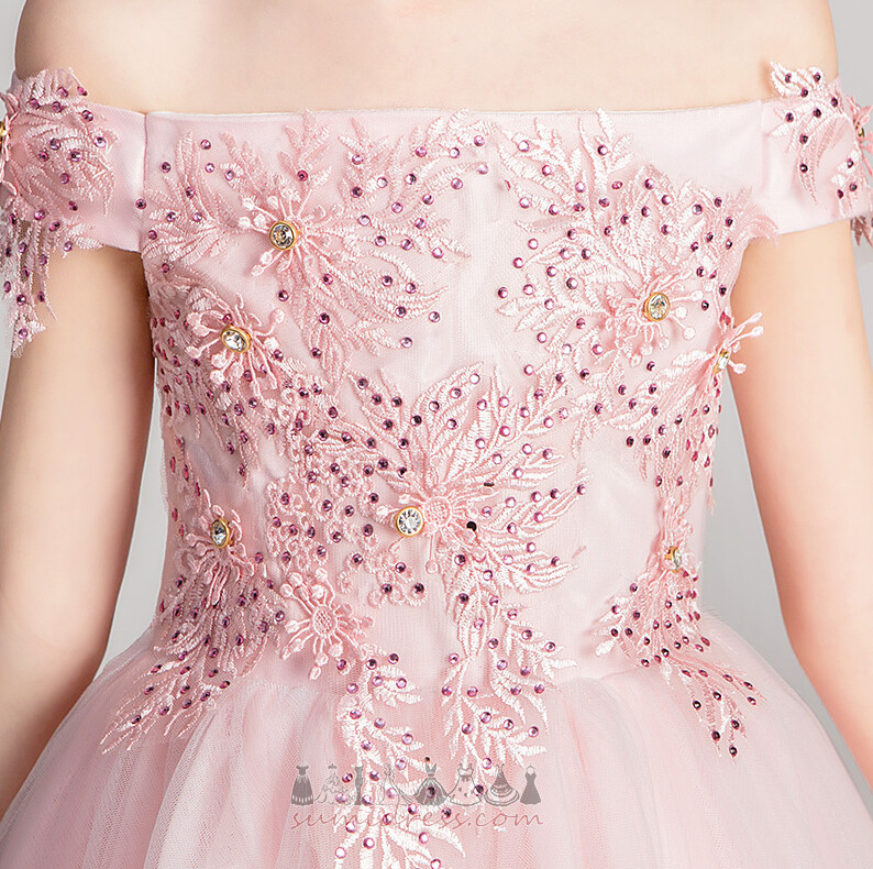 Show/Performance Spring Short Sleeves Capped Sleeves Jewel Bodice Flower Girl Dress