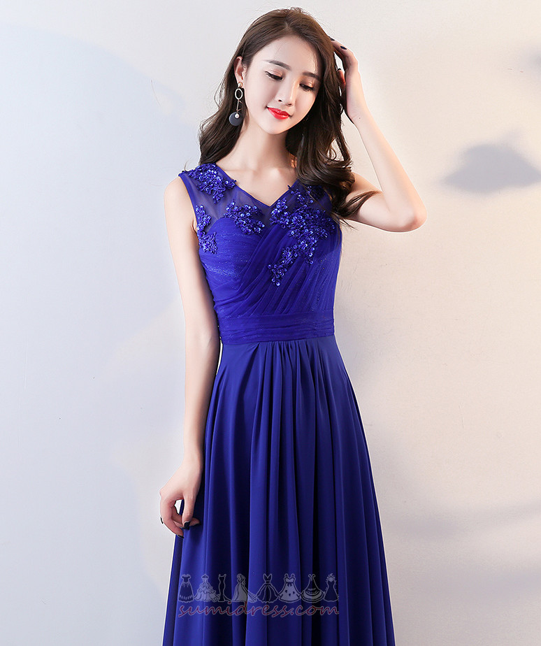 Skladaný Bodice Čipka Lopta Prírodné pása Elegantné Dĺžka podlahy Družičky šaty