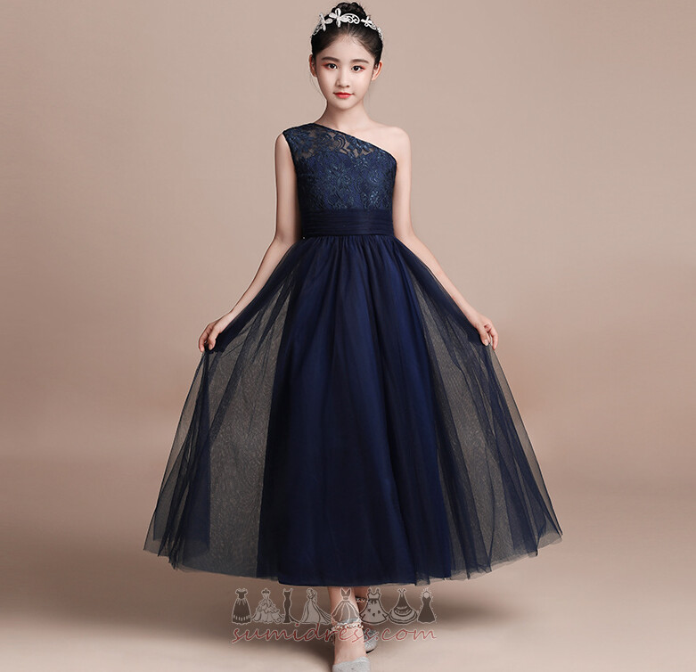 Sleeveless A-Line Lace Tulle Elegant Wedding Little girl dress