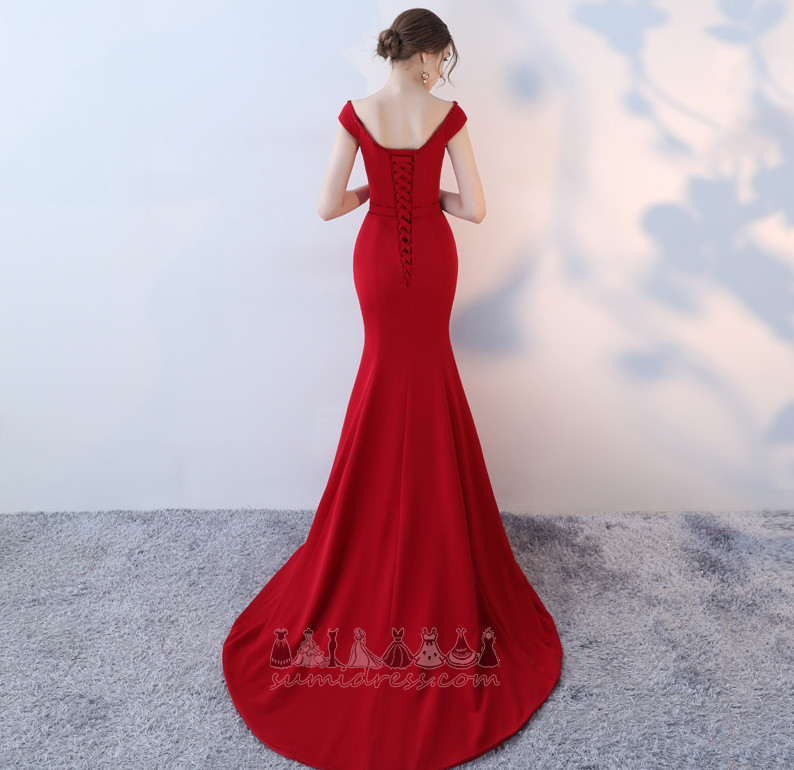 Sleeveless Beading V-Neck Long Medium Elegant Evening Dress