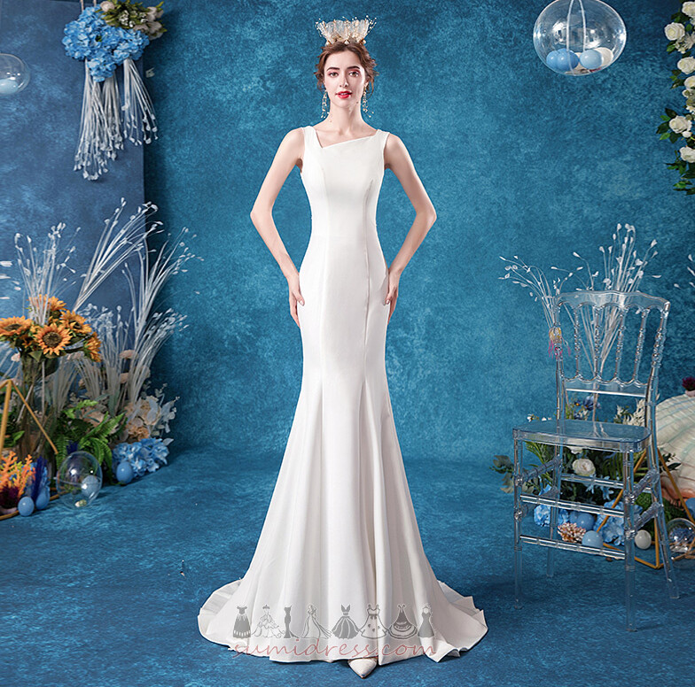 Sleeveless Elegant Petite Sheath Floor Length Beach Wedding Dress