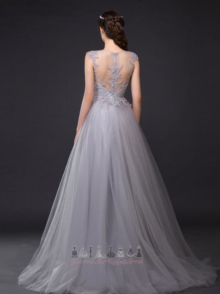 Sleeveless Elegant Ruched Sweep Train Floor Length Natural Waist Evening gown