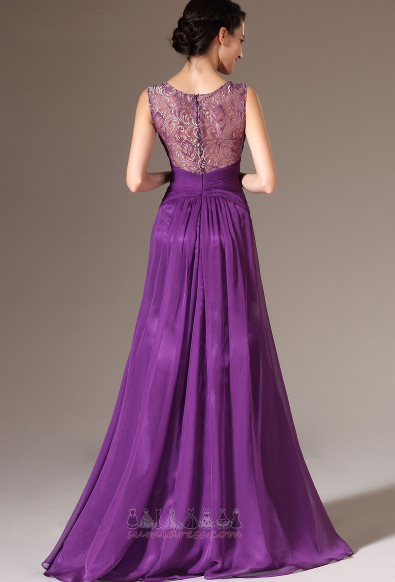Sleeveless Thin Vintage Hemline Long Wide Straps A-Line Evening Dress