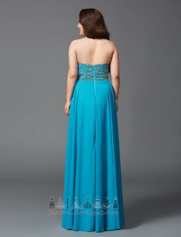Sleeveless Zipper Up banquet Floor Length Summer Plus Size Evening Dress