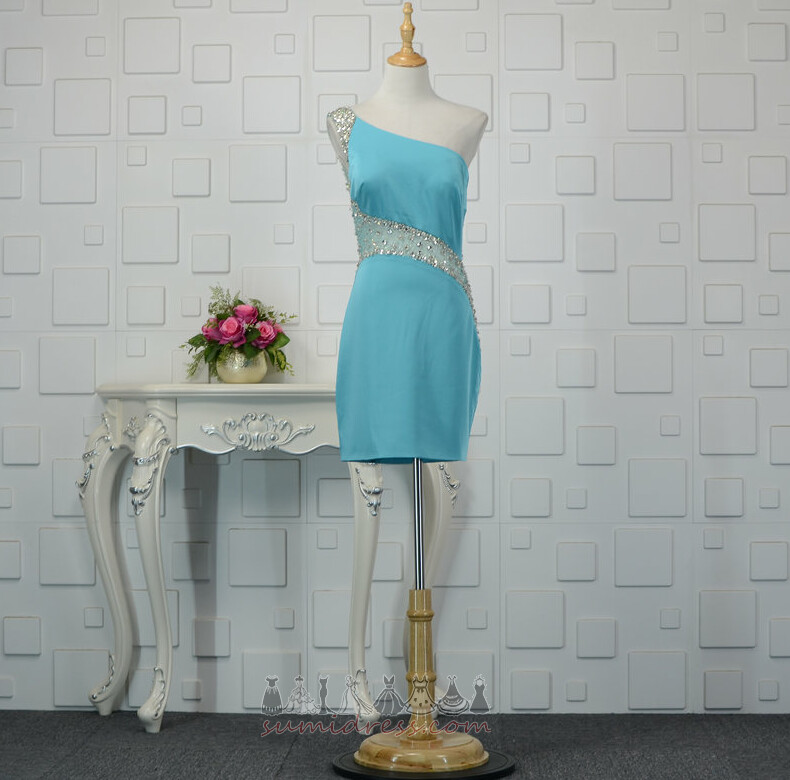 Sommar Pärlstav bälte Profilering Show / prestanda Ärmlös Kort Cocktail klänning