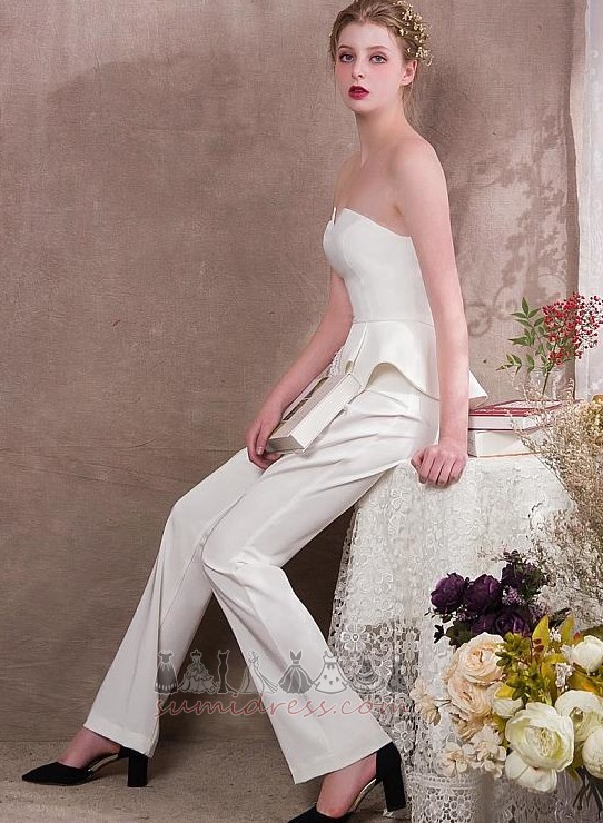 Spandex Elegant Sleeveless Cascading Suit Party Evening Dress