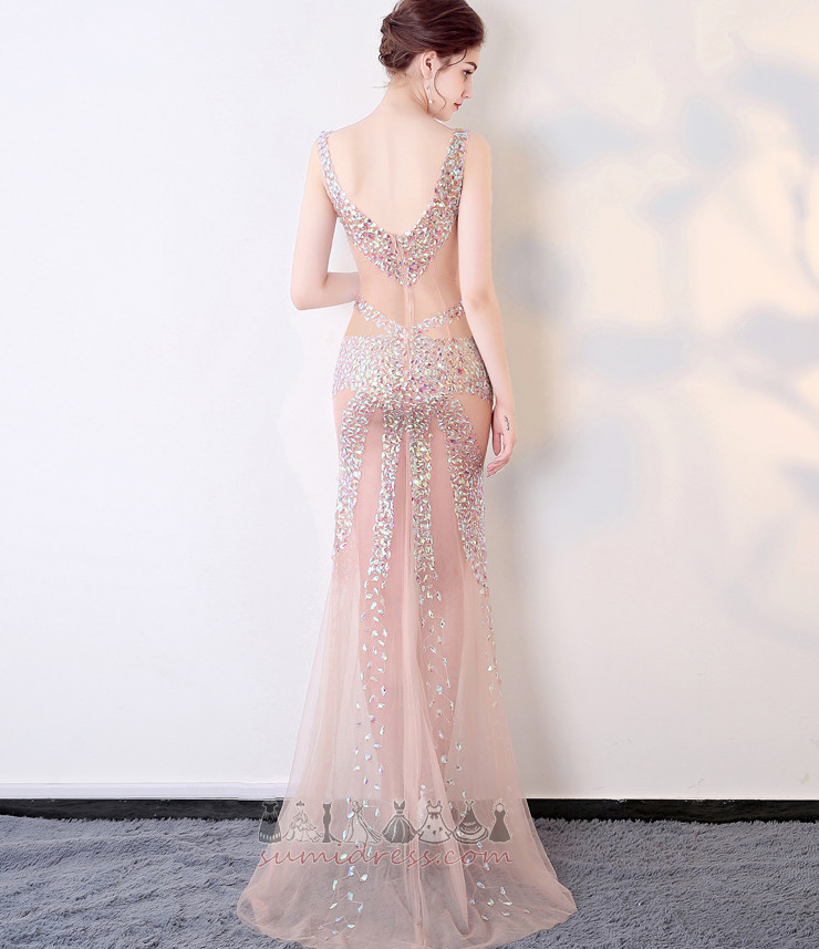 Sparkling Pære juvelen bodice Profilering Glidelås Elegante Promenadekonsert kjole