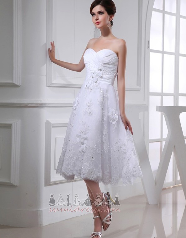 Spets Rygglös Strand Medium Glamorösa Ärmlös Bröllopsklänning