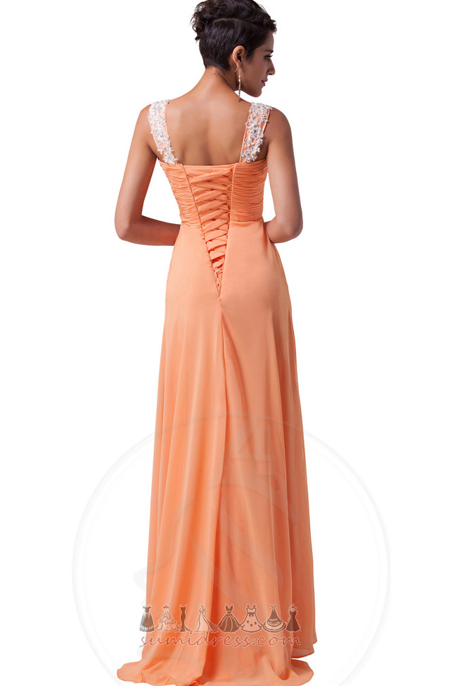 Spring Party Long Simple A Line Chiffon Party Dress