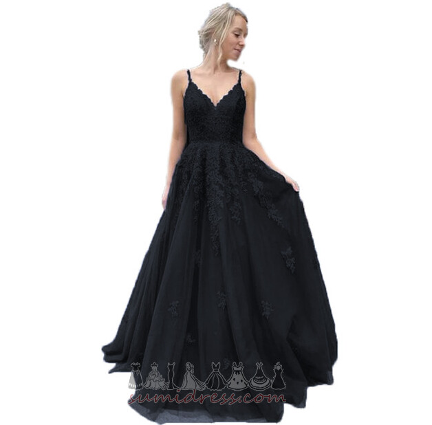 Spring Simple Beading Backless Natural Waist Sweep Train Evening Dress