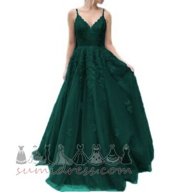Spring Simple Beading Backless Natural Waist Sweep Train Evening Dress