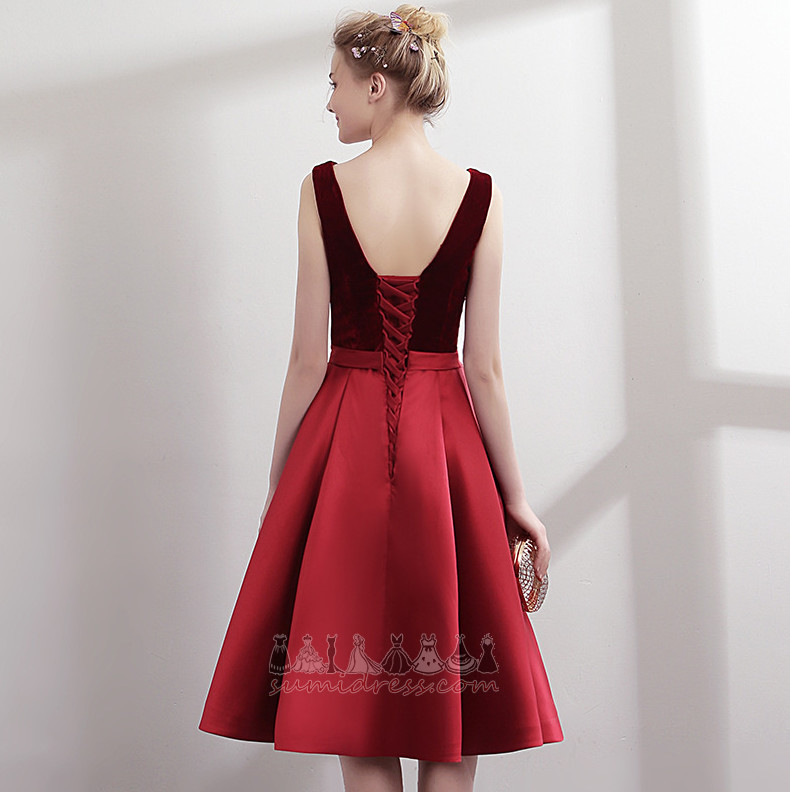 šiuolaikinio Nėriniai-up Linija Rudenį Puoštas V-kaklo Keltas suknelė