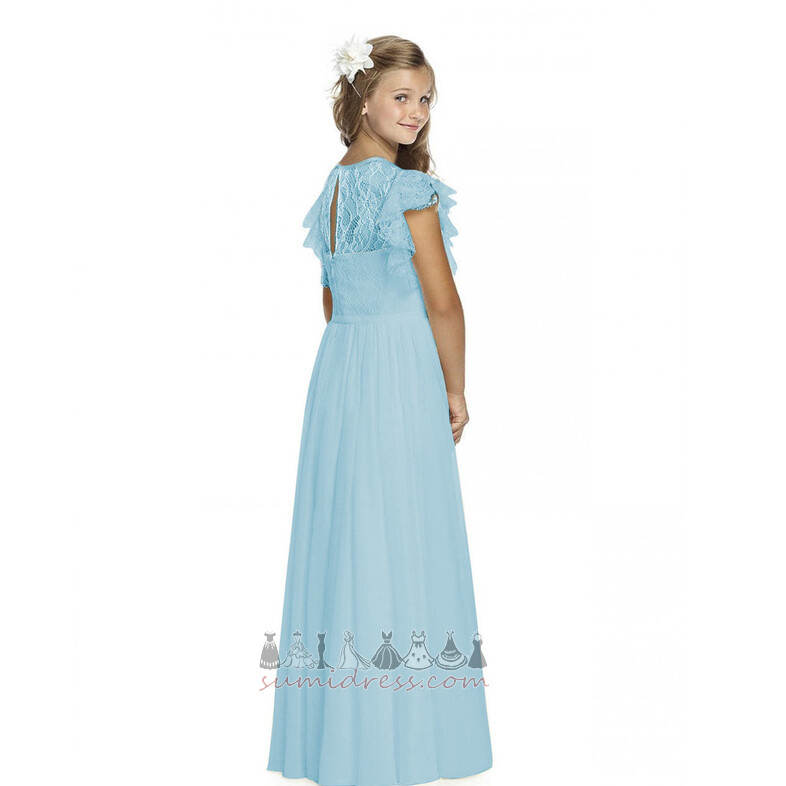 Sukienka dla dziewczynki Sprzedaż Klejnot Koronka Bez rękawów Naturalne talii elegancki