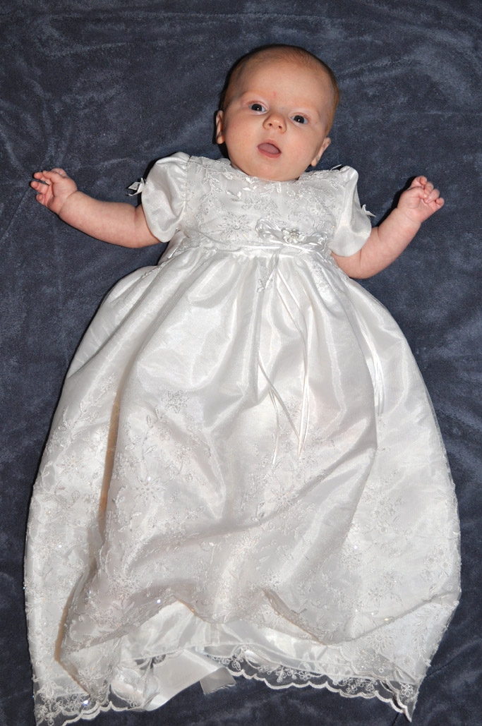 Sukienka do chrztu puf rękawy Tiul na suwak formalny Klejnot Naturalne talii