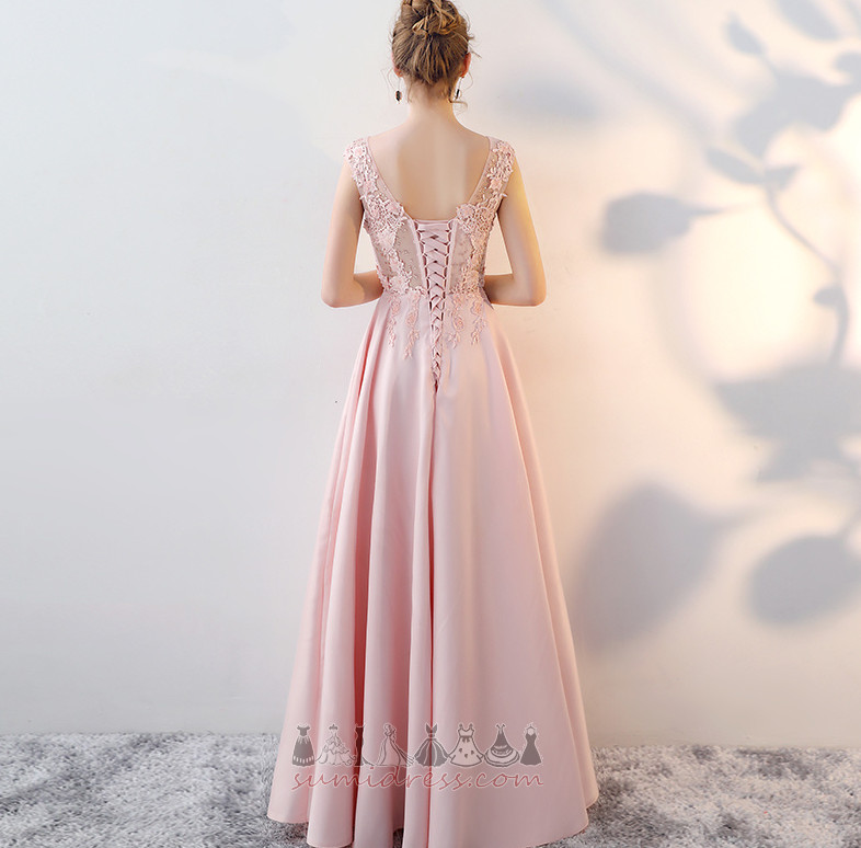 Sukienka na studniówkę elegancki Sznurowane Długość kostki Przyjęcie Średni Naturalne talii