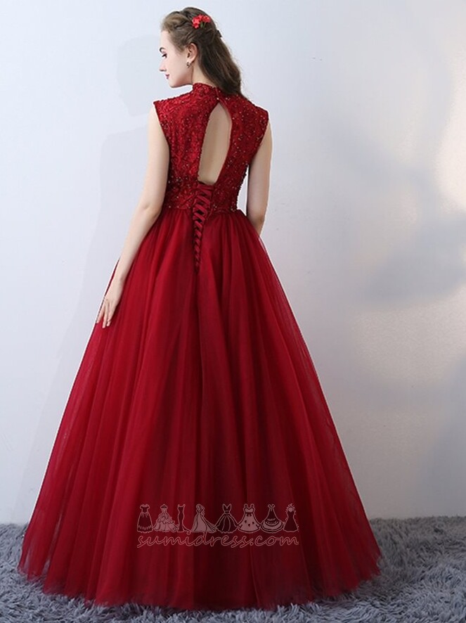 Sukienka na studniówkę formalny Tiul Naturalne talii warstwowych Wysoki szyi Dziurka
