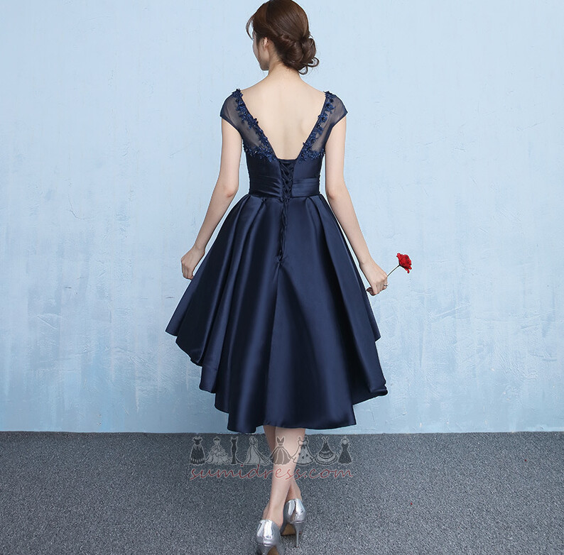 Sukienka na studniówkę glamour bankiet Asymetryczny Naturalne talii Ograniczona rękawy