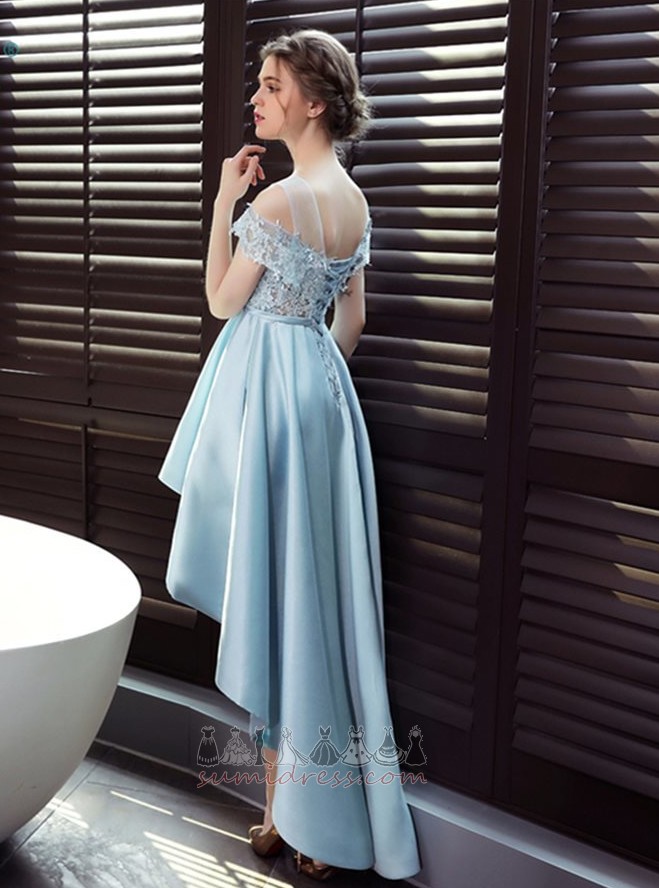 Sukienka na studniówkę Księżniczka Naturalne talii glamour Bez rękawów Satyna Dekolt łódka