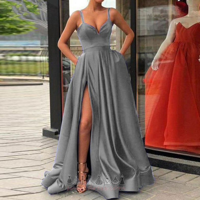 Sukienki Wieczorowe prosty Ramiączkach Linia A Bez rękawów Nanoszone sprzedaż