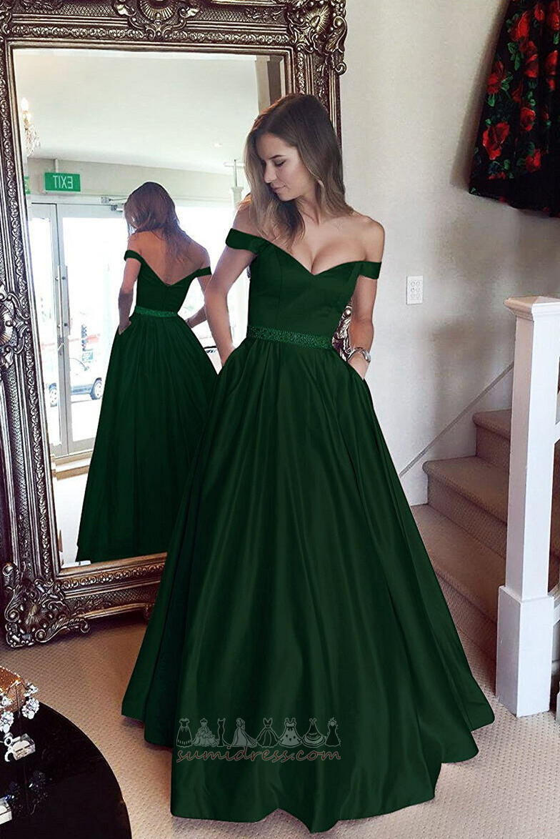 suknia wieczorowa kieszenie sprzedaż Linia A formalny Od barku wiosna