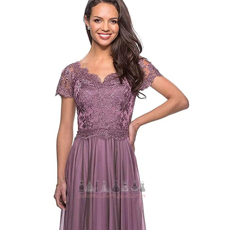 suknia wieczorowa Szyfon sprzedaż Długi wiążący V-dekolt klasyczny