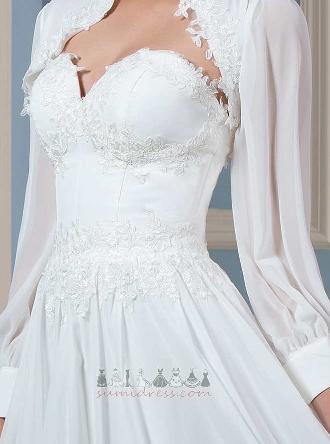 Свадебное платье Открытый возлюбленная Молния вверх формальный треугольник складка