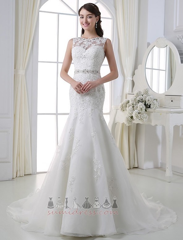 Свадебные платье без спинки Холл роскошный бисера пояса длинный Природные Талия