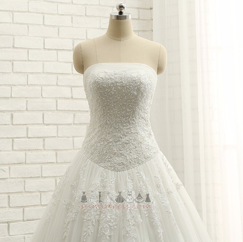 Свадебные платье лето длинный Холл без бретелек Без рукавов кружево