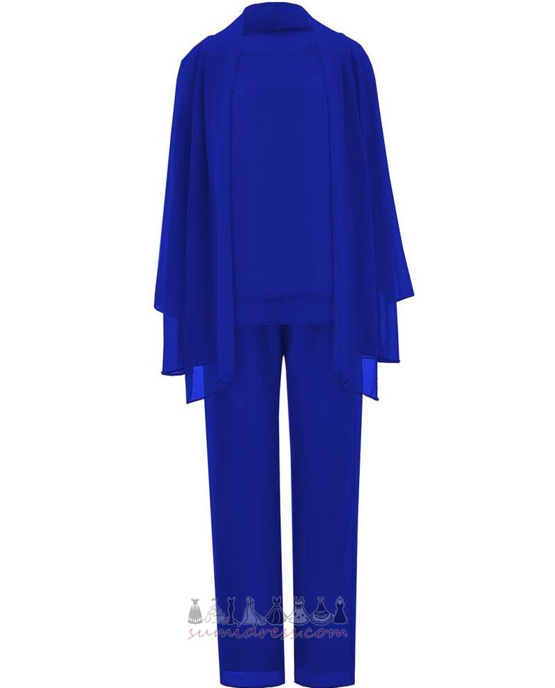 Svilena vrstica Elegantna S hlačami Šifon Naravni pasu Obleko Hlače obleka obleka