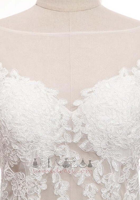 Sweep rongi Saal Sügisel Merineitsi Backless Varrukateta Pulmakleit