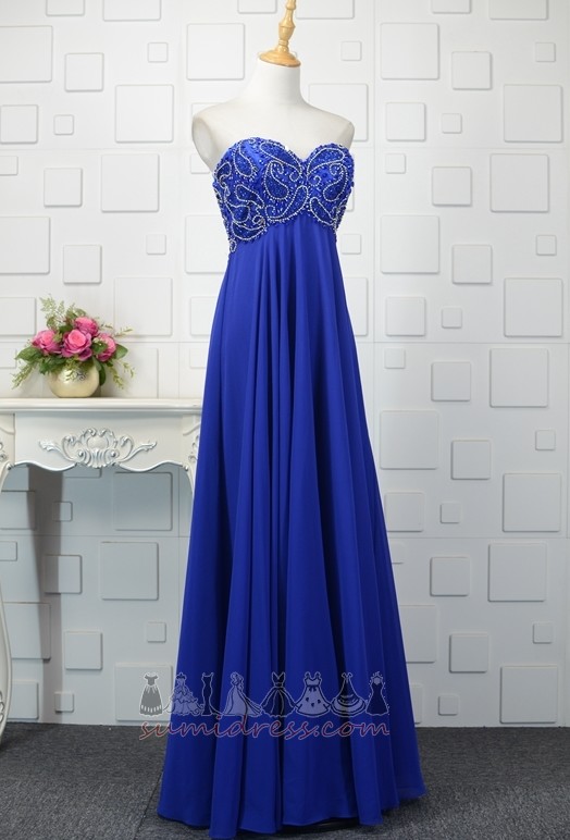 Sweetheart Elegant Beading Empire Lace Overlay Summer Evening Dress