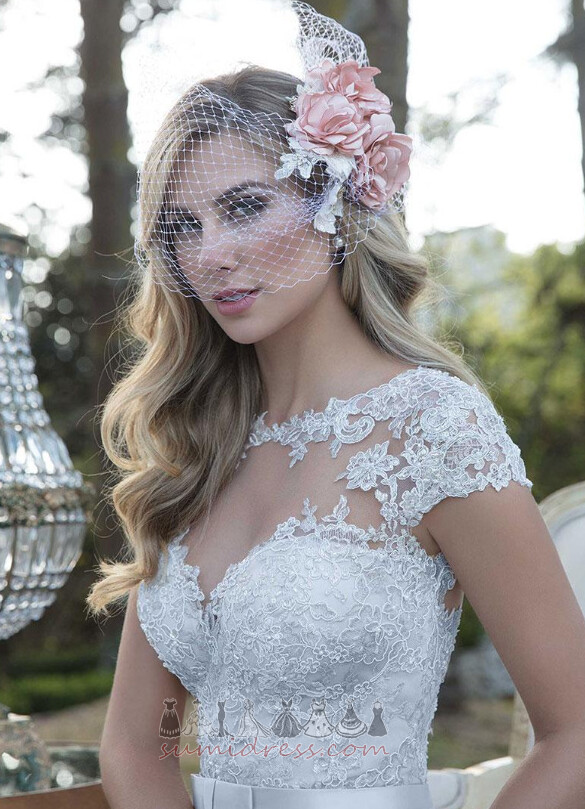 Templom Természetes derék sikkes Póló Puszta vissza Köpeny Esküvői ruha