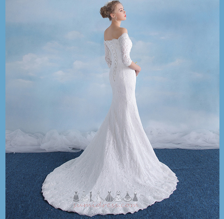 Tight Lace-up T-shirt Church Formal Floor Length Wedding Dress