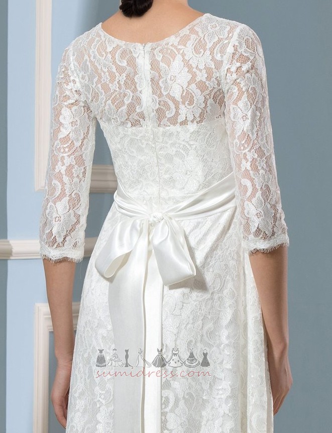 Triangle pleat T-shirt Beach Empire Waist Jewel Romantic Wedding Dress