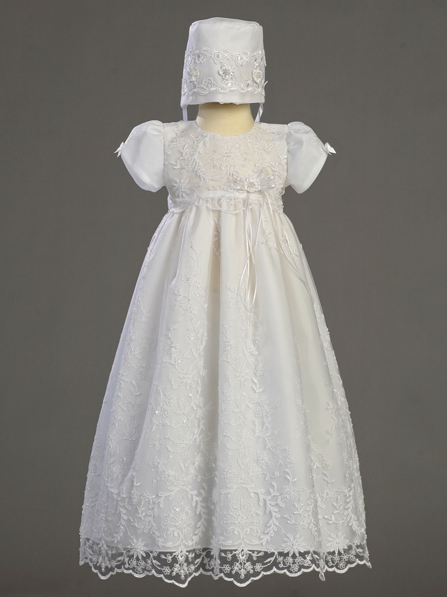 Tulle Pouf Sleeves Zipper Natural Waist Jewel Formal Baby Dress
