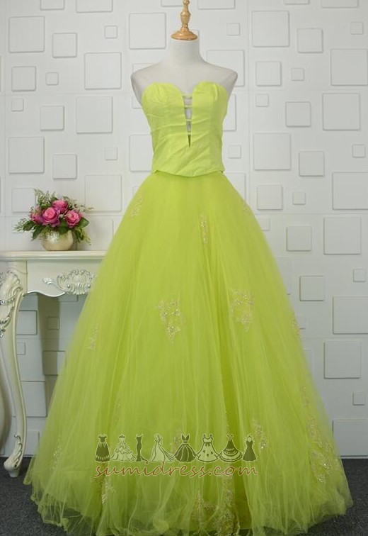 Tulle Sleeveless Floor Length Sweetheart Show/Performance A-Line Quinceanera Dress