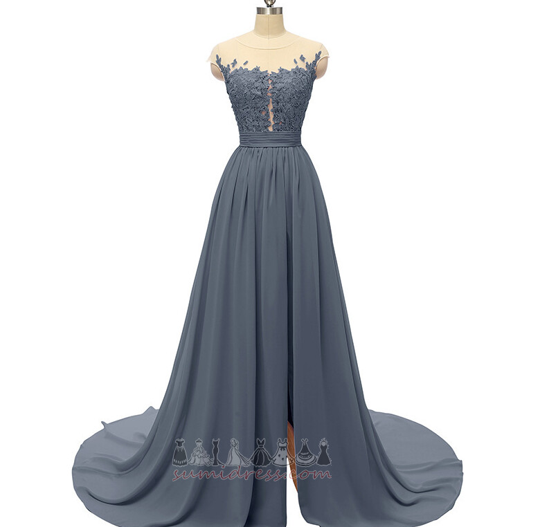 Uzun Düğme Doğal belden Bahar Zarif Mücevher Gece elbisesi