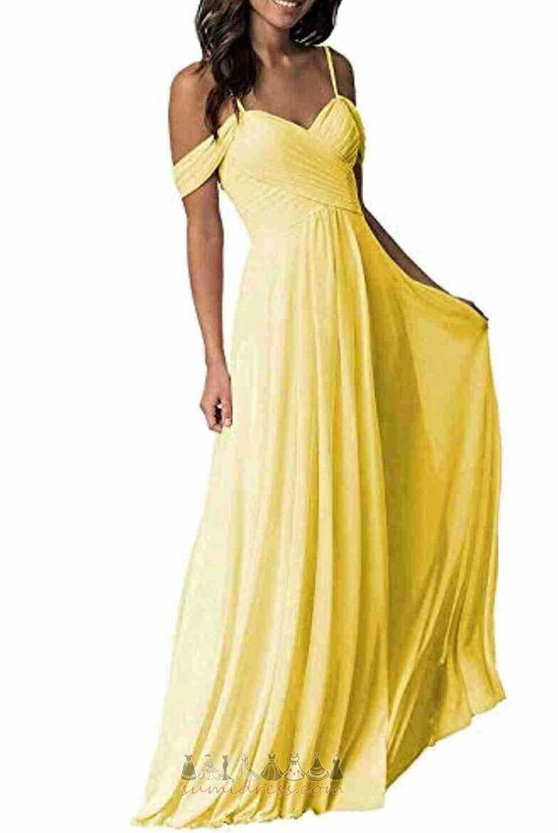 Uzun Top Bol dökümlü Bağcıklı Şifon Zarif Gece elbisesi