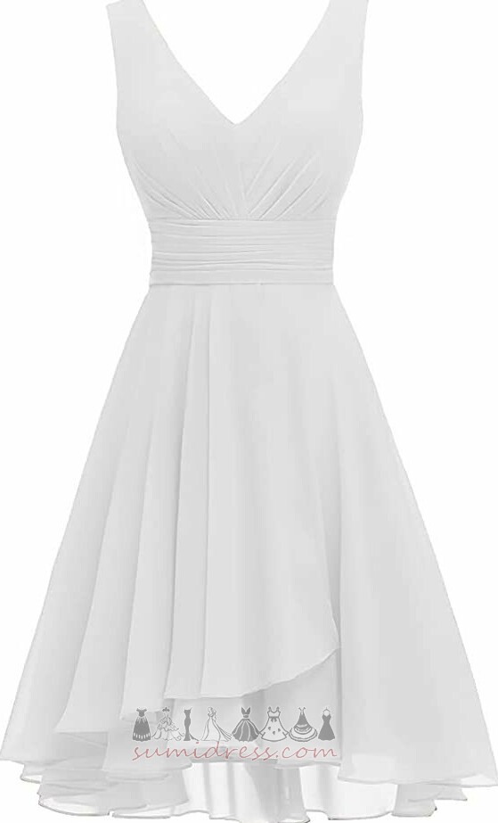 V-kaklo Puoštas Rudenį Kelio ilgis Vestuvės Paprastas Pamergė suknelė