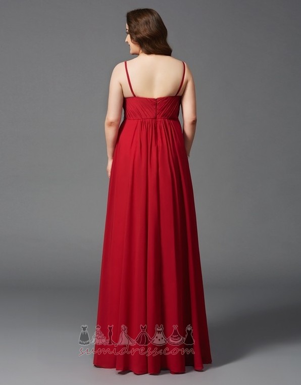 V-Neck Elegant Sleeveless Party A-Line Chiffon Evening Dress